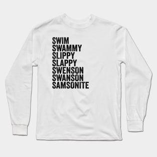 Samsonite - Text Style Black Font Long Sleeve T-Shirt